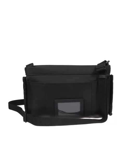 Torba crossbody Moncler skórzana czarna