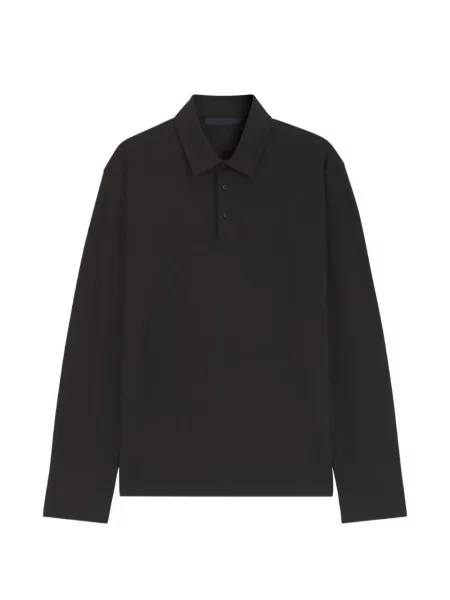 Lung tricou polo Boss gri