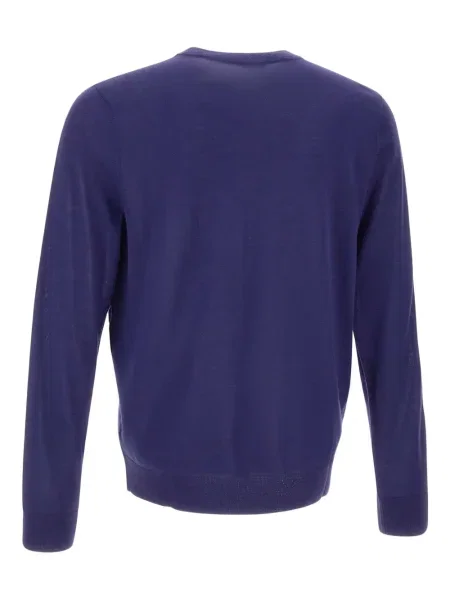 Pulover Paul Smith cu broderie cu decolteu rotund violet