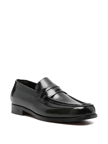 Pantofi loafer Morgillo din piele verde
