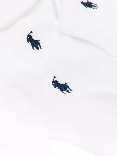 Tricou polo Polo Ralph Lauren cu broderie alb