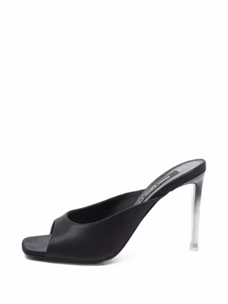 Sandale Sergio Rossi din satin negru