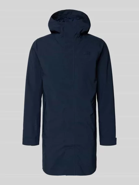Płaszcz przeciwdeszczowy w kroju regular fit z detalem z logo model Brussel' Helly Hansen granatowy