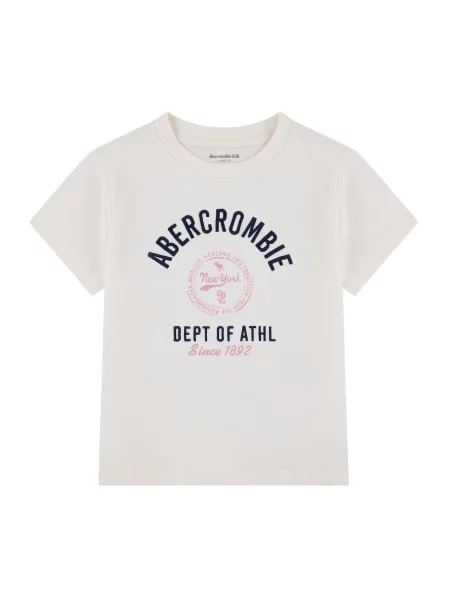 Abercrombie & Fitch Tricou CORE CLASSIC bleumarin / roz deschis alb