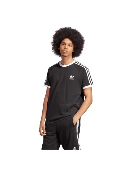 Koszulka Adidas w paski klasyczna czarna