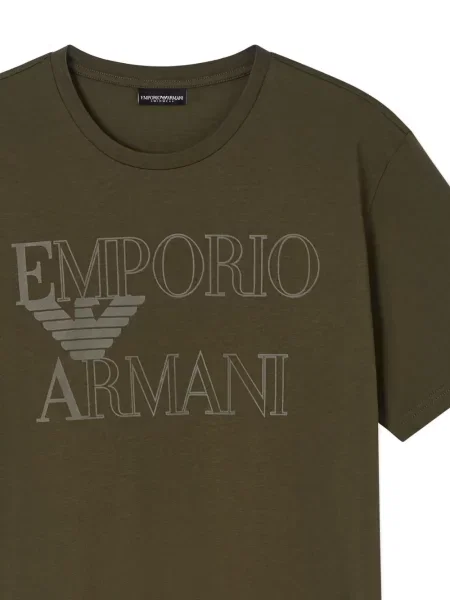 Μπλούζα Emporio Armani με σχέδιο πράσινο