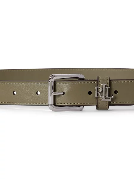 Lauren Ralph Lauren opasok dámsky kožený zelená