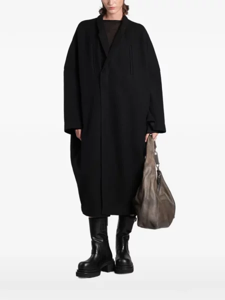 Gulerat palton Rick Owens negru