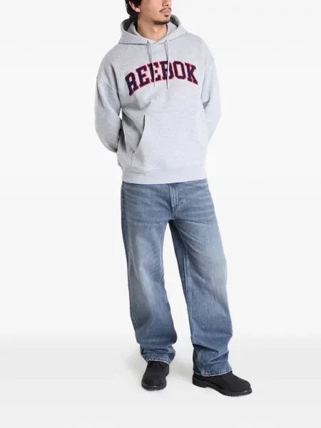 Hanorac cu glugă Reebok gri