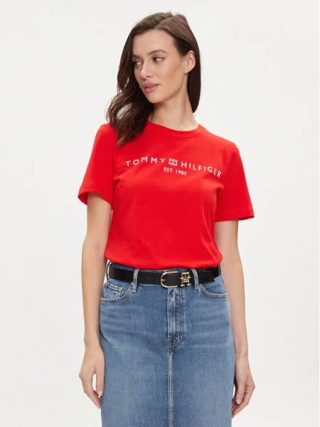 Tommy Hilfiger kratka majica rdeča