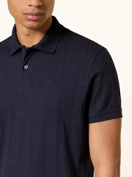 Barbour Jerseyové Polo Tričko Harwell tmavě modrá
