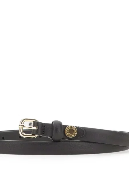 Cu centură curea Gianni Chiarini din piele negru