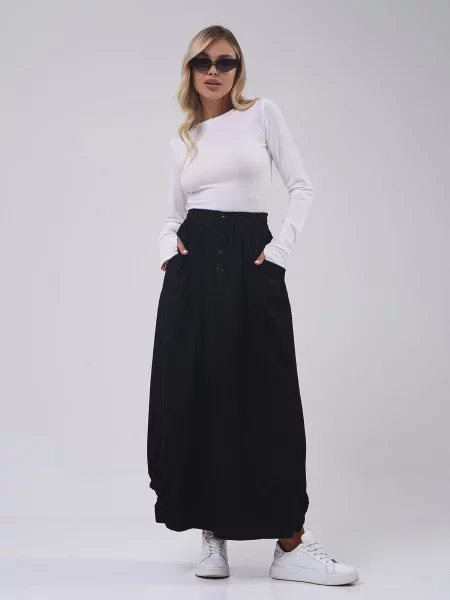 ISSA Plus Спідниця максі чорний
