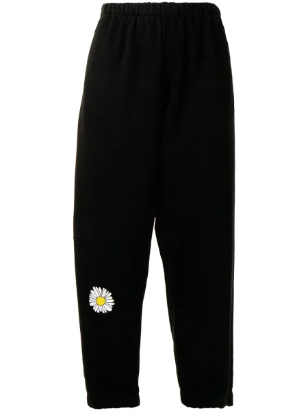 Cropp pantaloni Natasha Zinko cu imagine negru