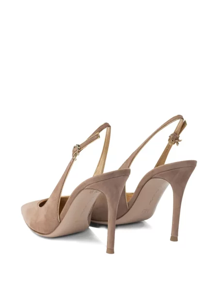 Pantofi cu toc Gianvito Rossi slingback roz