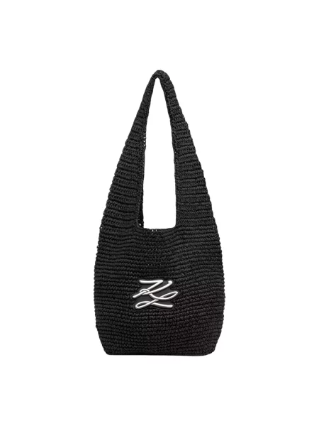 Karl Lagerfeld torebka hobo K/AUTOGRAPH czarna