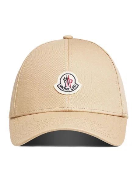 Czapka z daszkiem Moncler beżowa