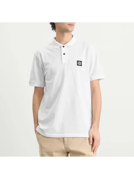 Koszulka polo Stone Island biała