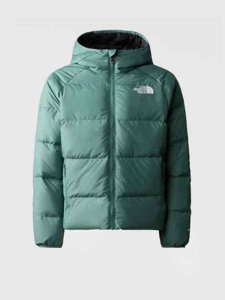 Двусторонний пуховик The North Face зеленый
