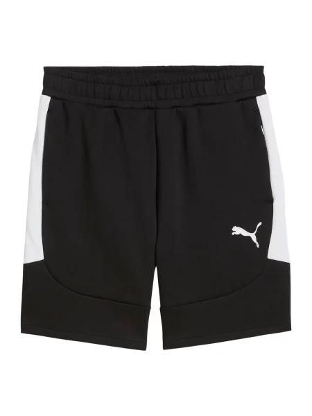 PUMA Športne hlače TeamEvostripe črna bela