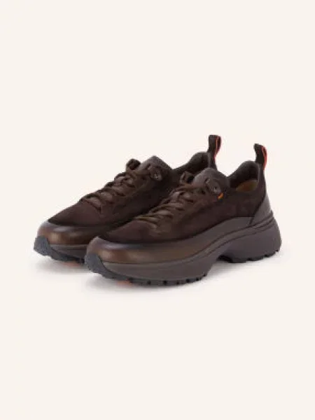 Santoni Sneakersy Easy Bounce tmavě hnědá