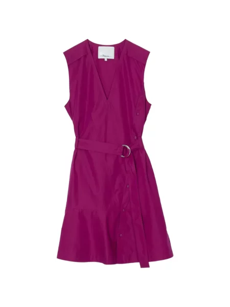 Rochie 3.1 Phillip Lim cu decolteu în V de costum roz