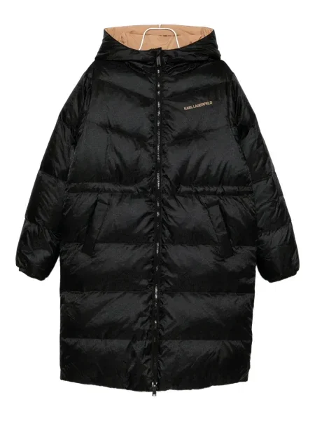 Palton Karl Lagerfeld cu broderie negru