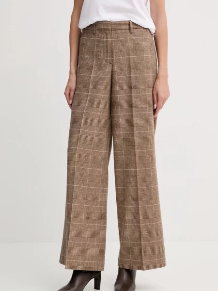 Marc O'Polo Pantaloni palazzo Wide Fit bej