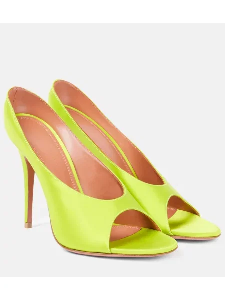 Satenaste mules Amina Muaddi zelena