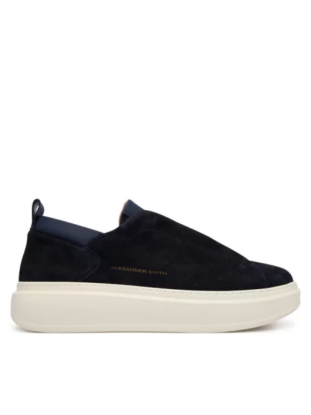Sneakersy Alexander Smith granatowe
