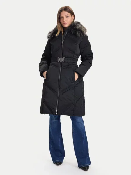 Зимнее пальто Guess черное