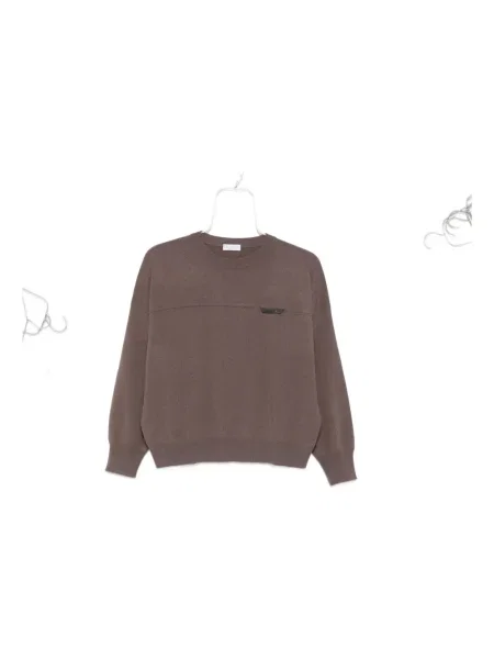 Pulover Brunello Cucinelli maro