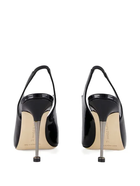 Pantofi cu toc Manolo Blahnik slingback negru
