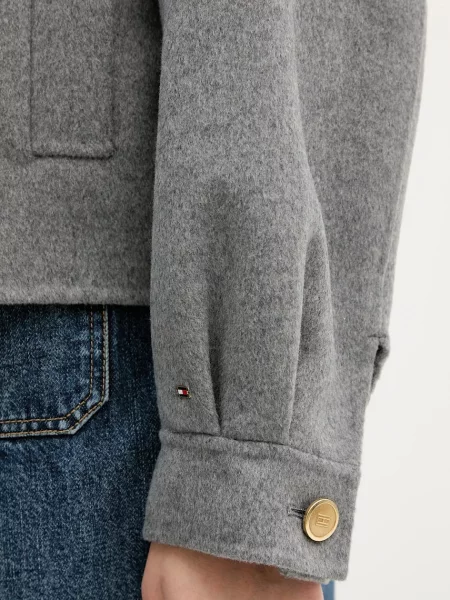 Tommy Hilfiger Палто с вълна сиво