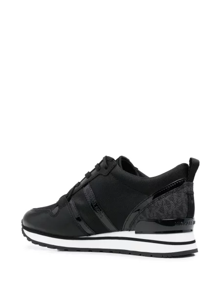Buty do kostki Michael Michael Kors na ramiączkach z nadrukiem czarne