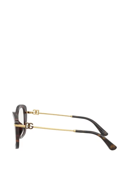 Sluneční brýle kočičí oko Dolce & Gabbana Eyewear s autogramem hnědé