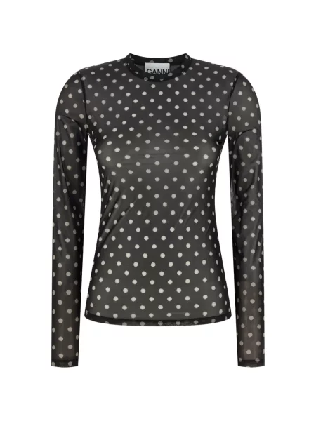 Top Ganni negru
