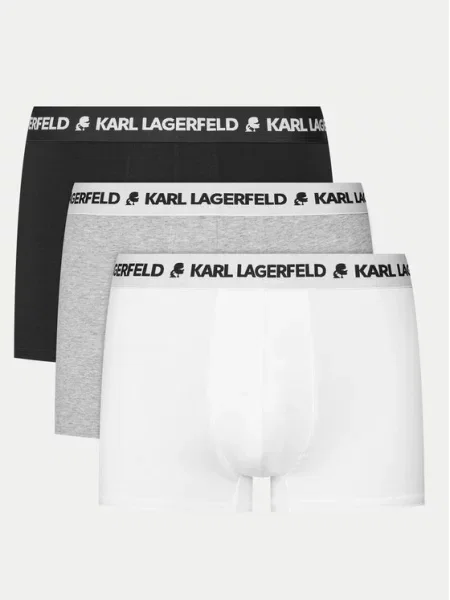 Bokserki KARL LAGERFELD Logo Trunk 3 pary multicolor