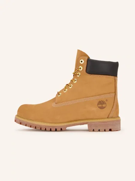 Timberland Šněrovací Boty Premium 6 Inch velbloudí / tmavě hnědá