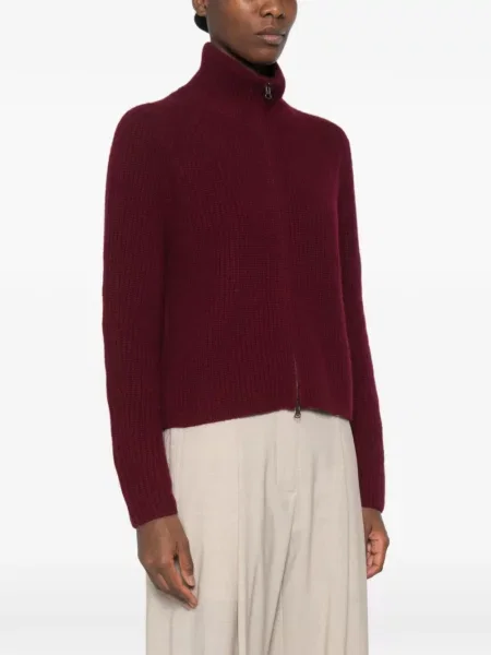 Cardigan Lisa Yang tricotate roșu