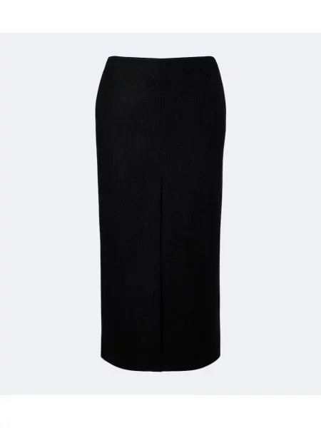 Fustă midi Nili Lotan de lână gri