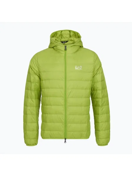 Geacă pentru bărbați Emporio Armani Train Core Id Down Light Jacket Hoodie macaw green verde