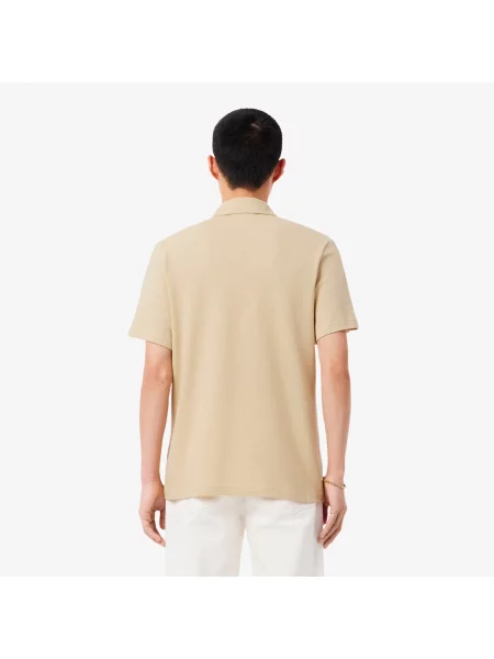 Классическое поло Lacoste бежевое