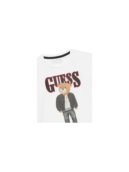 Guess Majica Regular Fit bela