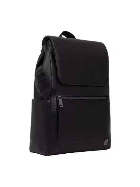 Calvin Klein plecak miejski z imitacji skóry czarny