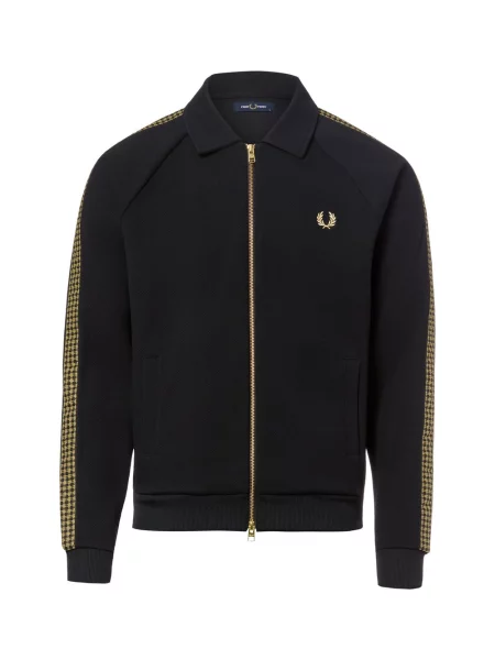 Fred Perry Bluza Mężczyźni jednolity S czarny