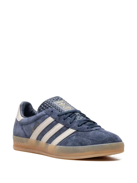 Šněrovací krajkové tenisky Adidas Gazelle modré