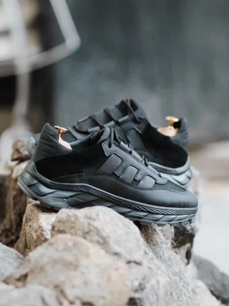 Кросівки Legessy ELEVEN_BLACK шкіра/шкіра з покриттям чорний