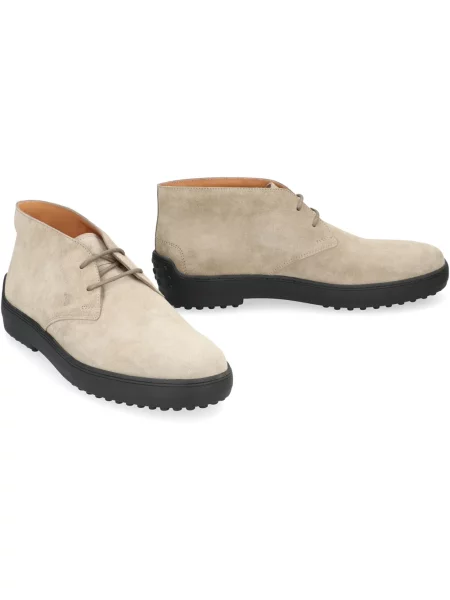 Botki Tod's zamszowe beżowe