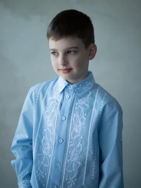 Детская рубашка Edelvika голубая